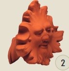 TONDACH Slunce ukončení hřebene k hřebenáči č. 2 engoba